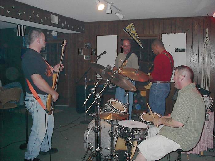 Just Jammin!  Walt, Big Dave on Bass, Scott and John